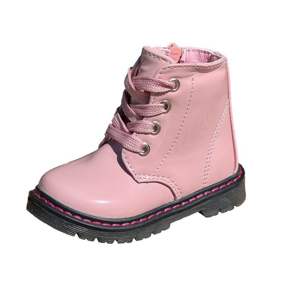 Girls Beautiful Ankle Boots For Winter With Lace up and Zipper Closure